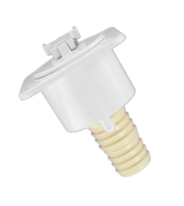 Valterra Fresh Water Gravity Inlet, White, Recessed