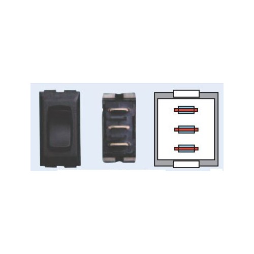 Valterra Slide Out Switch, Ivory, Momentary, 3-Pack