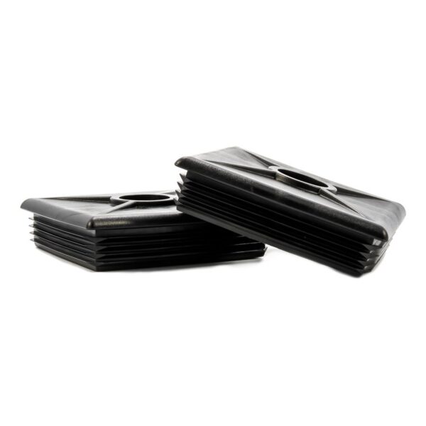 Camco 4 in Square Sewer Hose Bumper Cap, Black