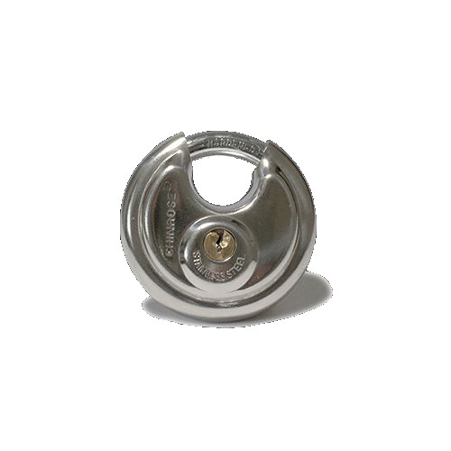 Blaylock Stainless Steel Coupler Padlock, Silver, Key Lock