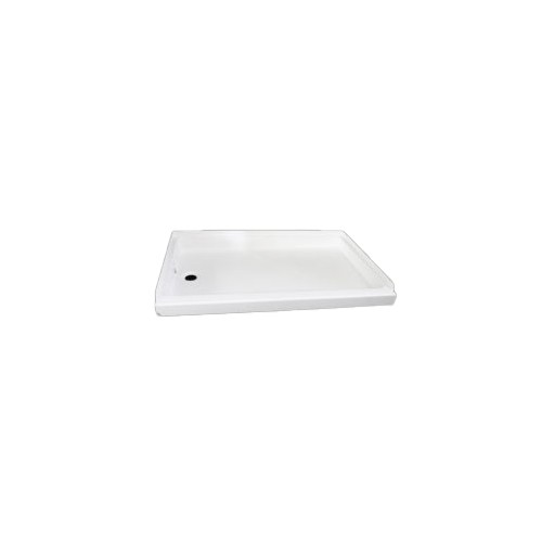 Specialty Recreation Rectangular Shower Pan, 24 x 36 Inch, White