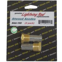 Western Leisure Anode Rod, Zinc Alloy, 2-Pack