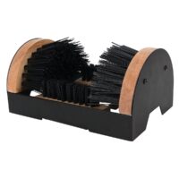 Performance Tool Boot Brush with Poly Bristles, Black, Wood Block Base
