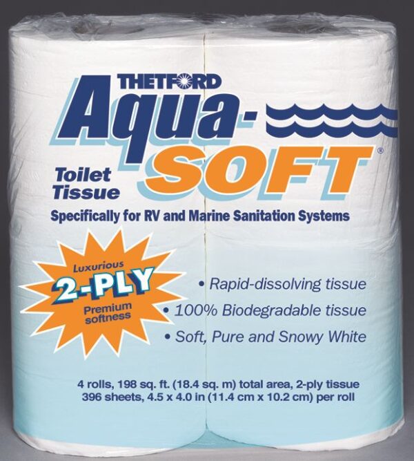 Thetford RV Toilet Tissue, 2-Ply, 4-Roll Pack