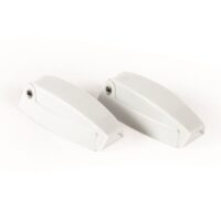 Camco RV Baggage Door Catch, C-Clip, 2-1/2" Length, White, Set of 2