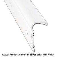 AP Products Roof Edge Trim Molding Silver Aluminum, 8 Foot