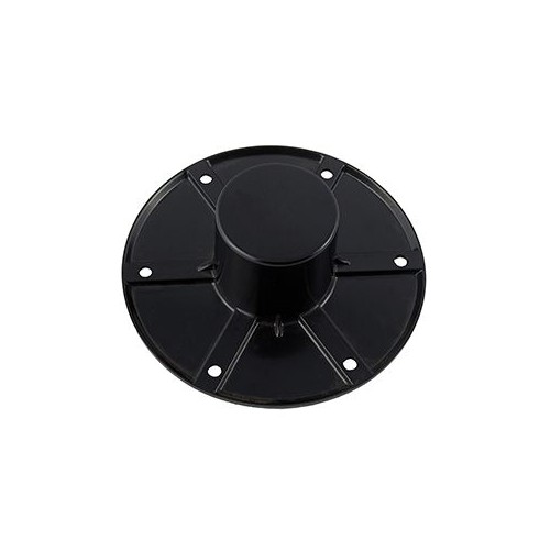 AP Products Table Leg Base, 6 Inches, Flush Mount Aluminium, Black