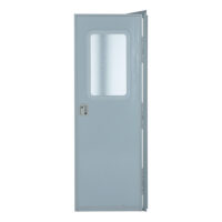 Lippert Square Entry Door 68 x 24 inch, Polar White, with Screen