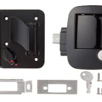 AP Products Paddle Entry Door Handle, Bauer Horse Trailer, Black