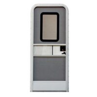 AP Products Radius Entry Door, 24x68, Polar White, Right Hinge