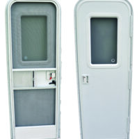 AP Products Radius Entry Door, 24x72, Polar White, Right Hinge