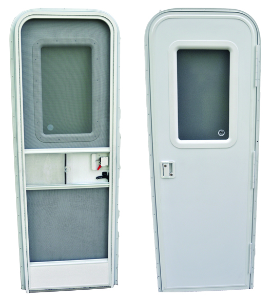 AP Products Radius Entry Door, 24x72, Polar White, Right Hinge