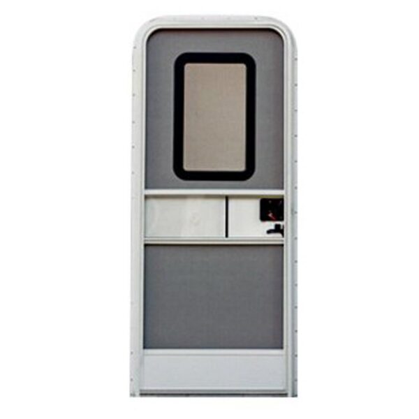 AP Products Radius Entry Door, 28x72, Polar White, Right Hinge