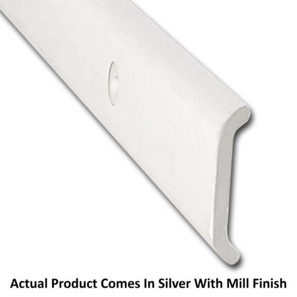 AP Products Flat Trim Molding, 8 Feet, 1-1/16 Inch, Silver