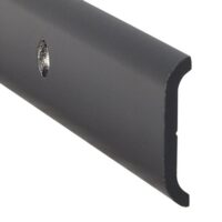 AP Products Flat Trim Molding, 8 Feet, 1-1/16 Inch, Black