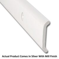 AP Products Flat Trim Molding, 16 Feet, 1-1/16 Inch, Silver