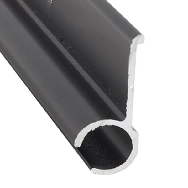 AP Products Awning Rail, 8 ft, Black, Aluminum, Screw-On