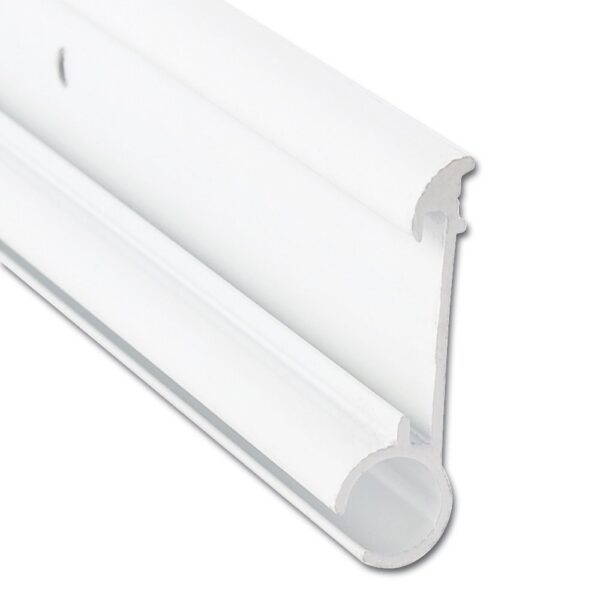 AP Products Awning Rail, 16 ft, Polar White, Aluminum, Screw-On
