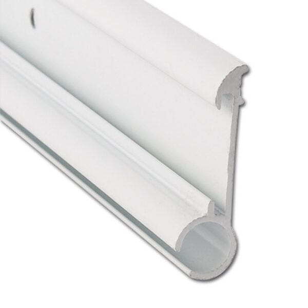 AP Products Awning Rail, 8 ft, Polar White, Aluminum, Screw-On