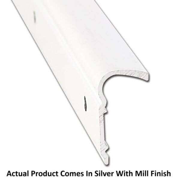 AP Products Roof Edge Trim Molding, 16 ft, Silver