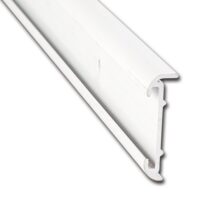 AP Products Short Leg Trim Molding, 16 ft, White, with Insert