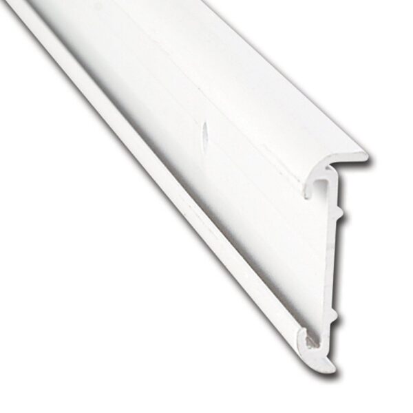 AP Products Short Leg Trim Molding, 16 ft, White, with Insert