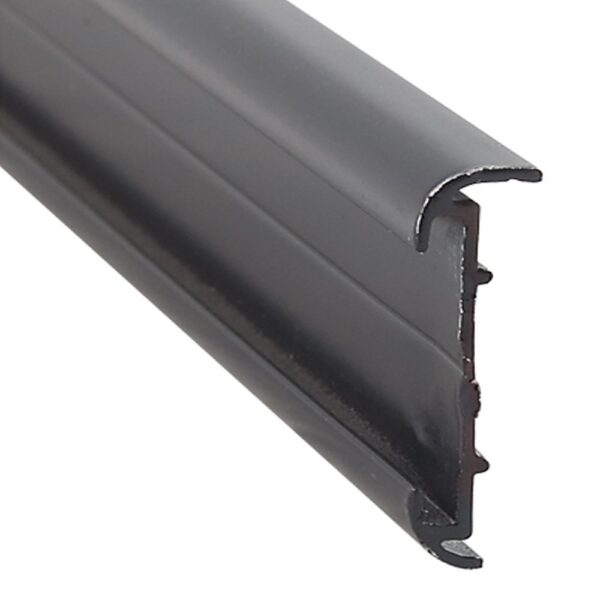 AP Products Short Leg Trim Molding, 8 ft, Black, with Insert