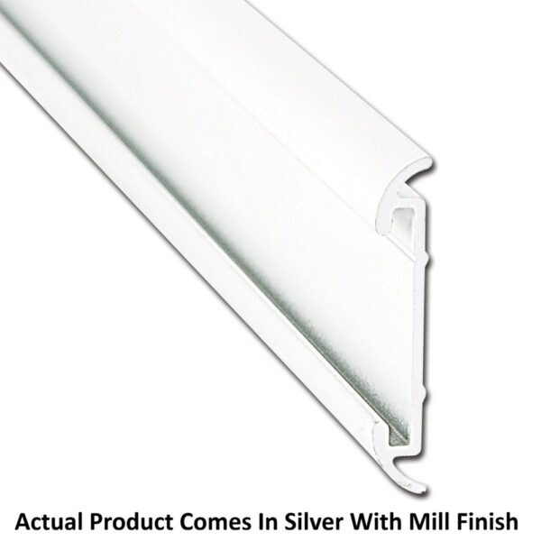 AP Products Flat Trim Molding, 16 ft, Silver, with Insert