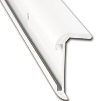 AP Products 8 ft Silver Aluminum Corner Insert Molding