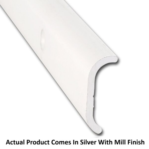 AP Products 8 ft Silver Short Leg Trim Molding