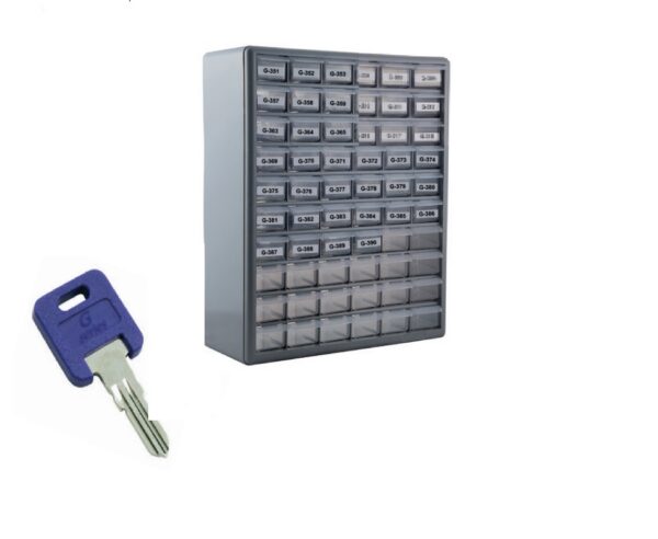 AP Products Bauer RV Key Storage Cabinet, Gray, 15 x 19 x 7 in