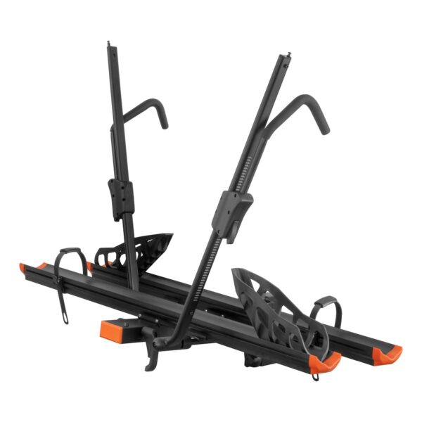 CURT Aluminum Receiver Hitch Bike Rack, Holds 2 Bikes, 130 Pound Capacity, Black