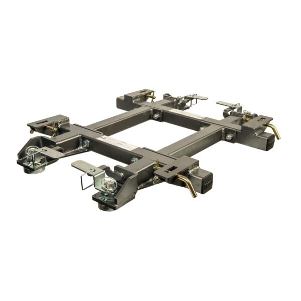 Husky Towing Fifth Wheel Rail Adapter, 16K Capacity, Ford Rails, Silver