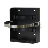 Flame King T-Rack Propane Tank Bracket, 5-Pound Capacity, Black