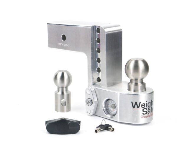 Weigh Safe Drop Hitch with Built-In Tongue Weight Scale, 3" Receiver, 21,000 lb GTW