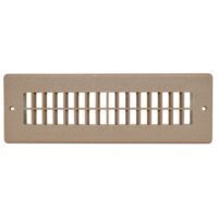 Valterra 10 x 2-1/4-Inch Rectangular Floor Register, Light Beige
