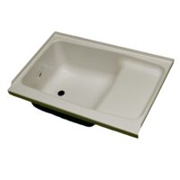 Specialty Recreation 24" x 36" Bathtub, Parchment, Left Hand Drain