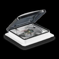 Dometic Fan-Tastic Vent 14x14 Inch Manual Roof Vent, Smoke Lid with Fan