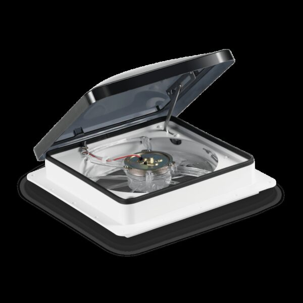 Dometic Fan-Tastic Vent 14x14 Inch Manual Roof Vent, Smoke Lid with Fan