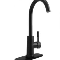 Dura Faucet Slim RV Kitchen Faucet, High Arc Spout, Matte Black