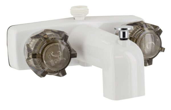 Phoenix Wall-Mount Bathtub Faucet, 4 Inch, White