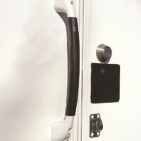 Stromberg Carlson Exterior Grab Bar, 18-inch, Curved, White