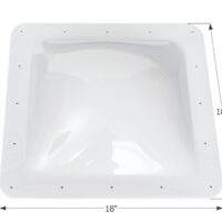 Icon White Square Skylight, 14x14" Opening, 4" Bubble