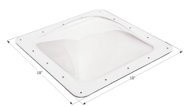 Icon Clear Square Skylight, 14x14" Opening, 4" Bubble
