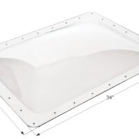 Icon Clear Rectangular RV Skylight, 30x22 Opening