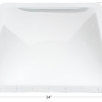 Icon White Square RV Skylight, 30x30 Opening