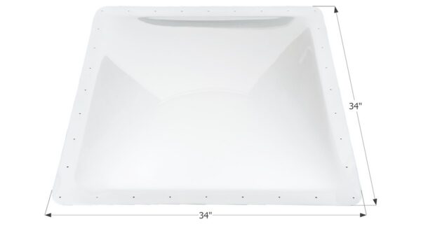 Icon White Square RV Skylight, 30x30 Opening