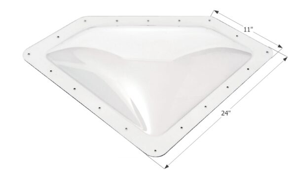 Icon Clear Neo-Angle RV Skylight, 20x8 Opening