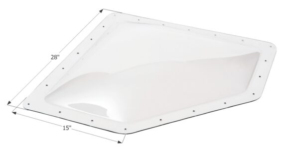Icon Clear Neo-Angle RV Skylight, 24x12 Opening