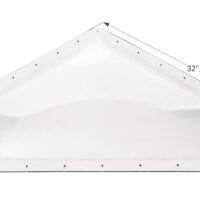 Icon Clear Neo-Angle RV Skylight, 28x10 Opening